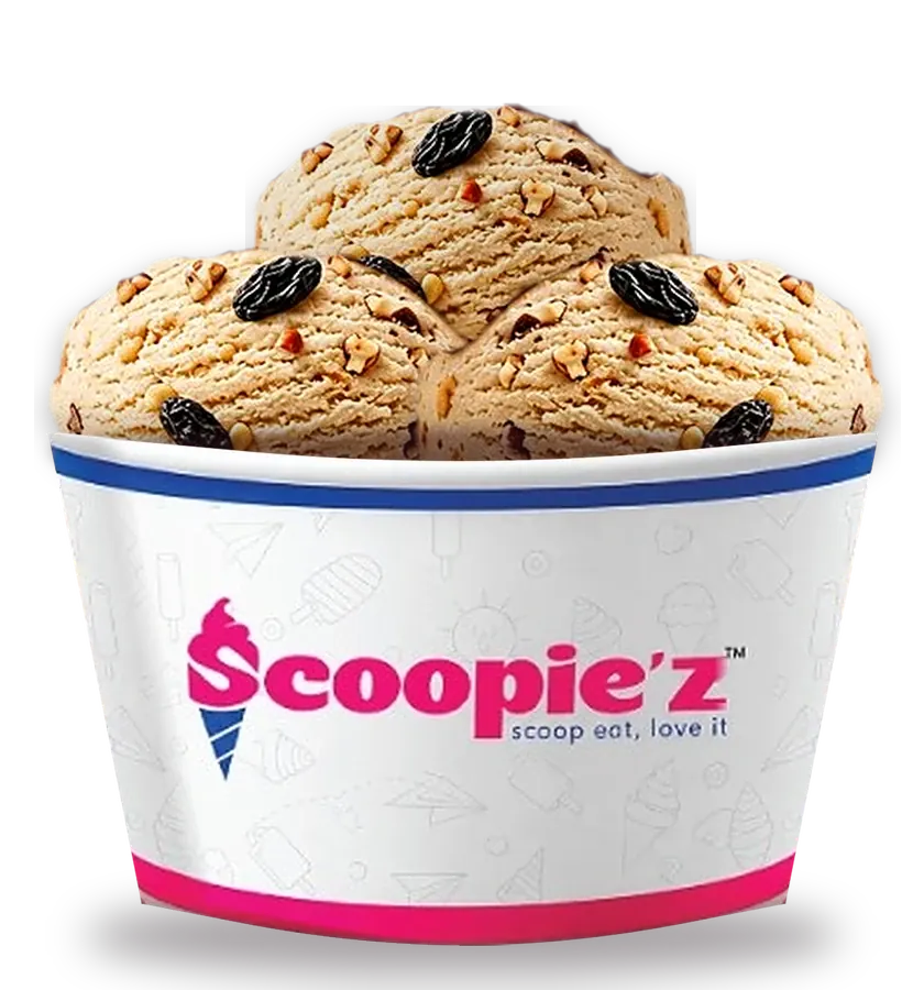 Scoopie'z Afghani Mewa ice cream cup