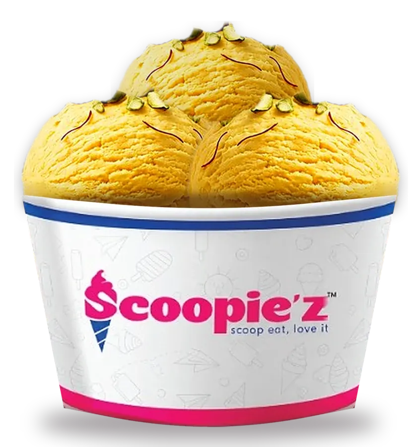 Scoopie'z Kesar Pista ice cream cup
