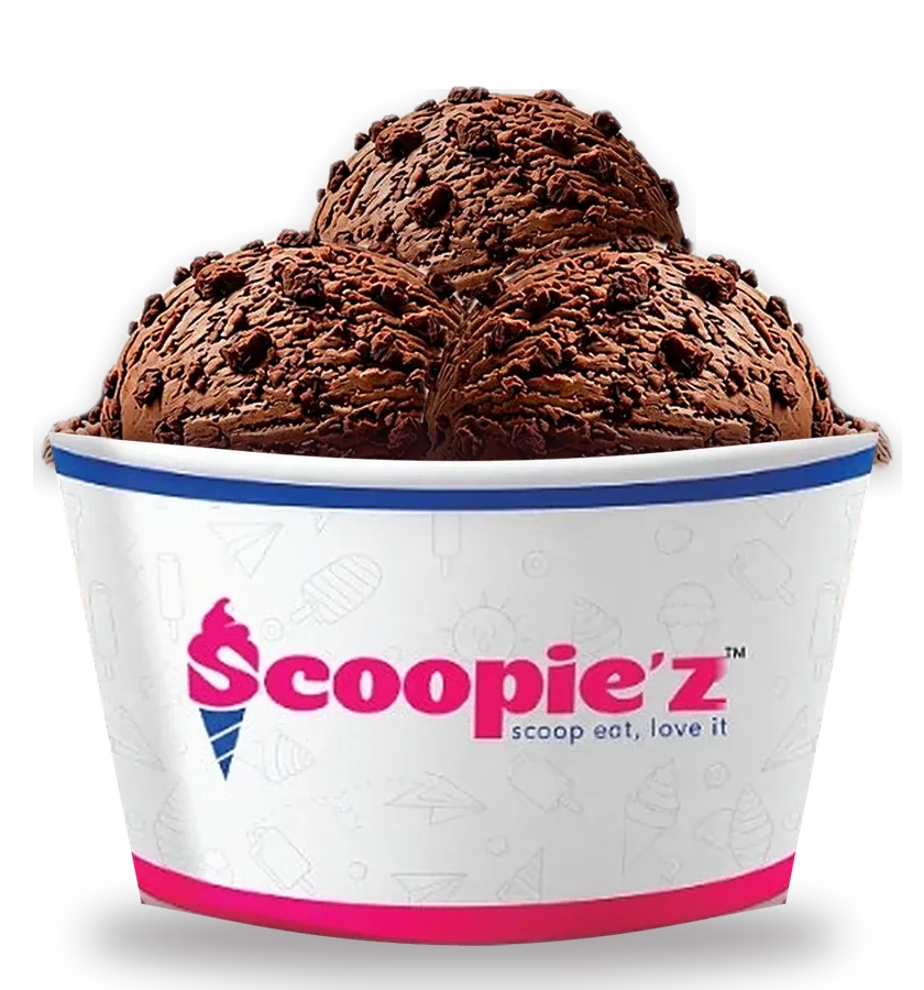 Scoopie'z Choco Brownie ice cream cup